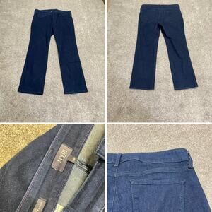 NYDJ womens Marilyn straight jeans sz 14p high rise blue jeans stretch denim